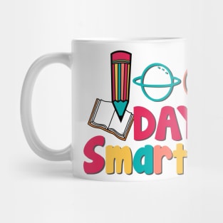 100 Days Smarter, 100th Day Of School Shirt, 100th Day of School Teacher or Kids Mug